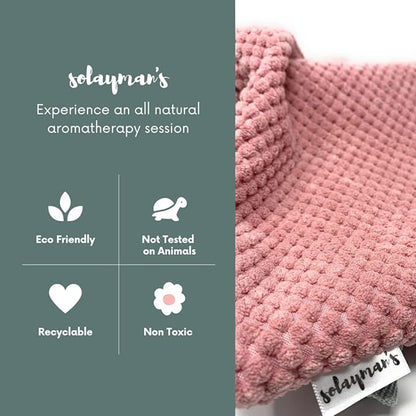 Solayman's Heating Pads for Cramps - Pink, Removable Cover, Lavender Scented