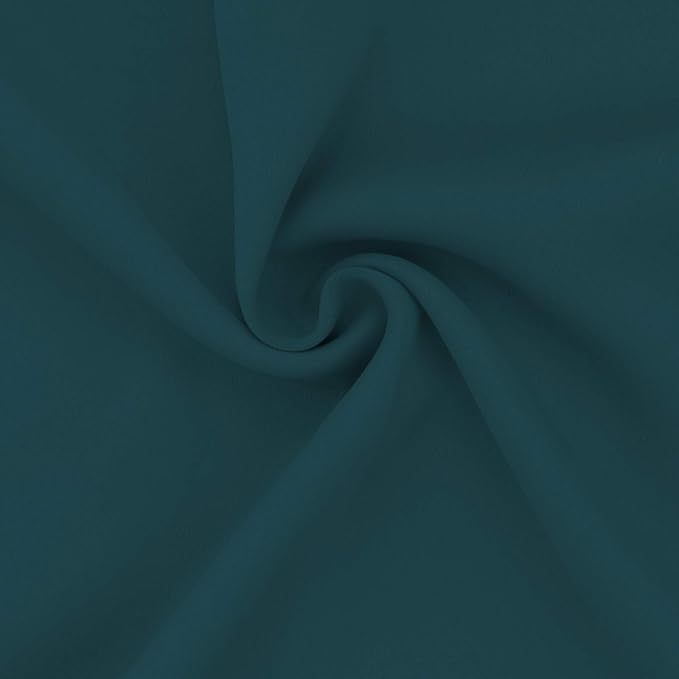 Easy-Going Blackout Curtains for Bedroom, Solid Thermal Insulated Grommet and Noise Reduction Window Drapes, Room Darkening Curtains for Living Room, 2 Panels (52x108 in,Peacock Blue)