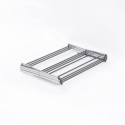 Displays By Jack Portable Collapsible Clothing Dryer Rack, Foldable Drying Rack for Clothes, Lingerie, Towels, Linens, Laundry Home Apartment Must Haves, Metal Chrome Finish
