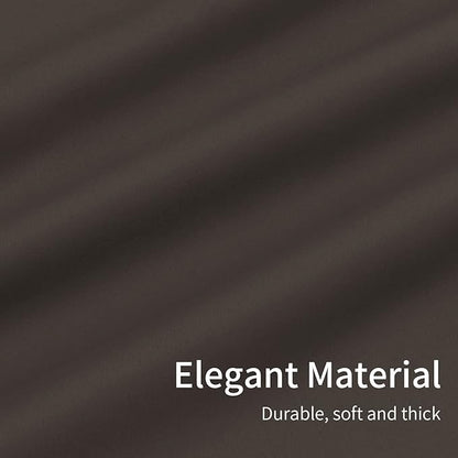 Easy-Going Blackout Curtains for Bedroom, Solid Thermal Insulated Grommet and Noise Reduction Window Drapes, Room Darkening Curtains for Living Room, 2 Panels(46x84 in, Taupe)