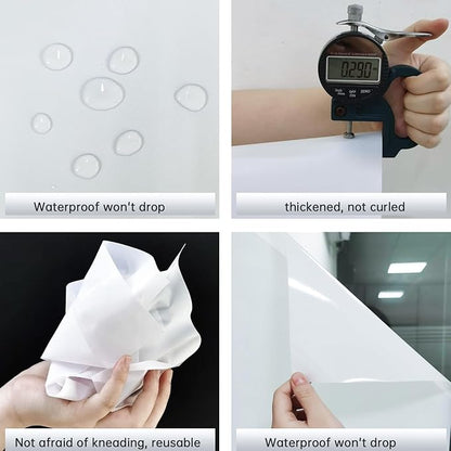 Frosted Glass Window Privacy Film Decorative, Bathroom Privacy Film for Glass Windows Cover, Static Cling, Removable, Reusable, Anti-UV, Anti-Glare, Heat Blocking,Gray,17.5X196.9Inch
