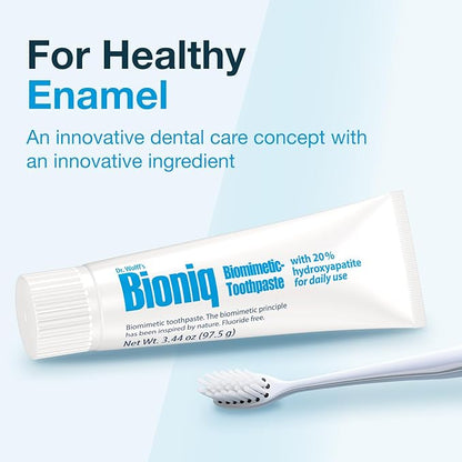 Bioniq Classic Biomimetic Toothpaste with 20 Percent Hydroxyapatite for Daily Use, 3.44 Ounce (Pack of 3)