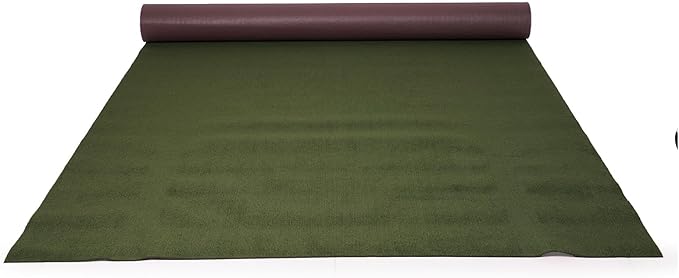 Marine Carpet,5 FT x 20 FT Olive Green Indoor Outdoor Carpet 0.2" Thick with Water-Proof TPE Backing, Non-Slide for Home, Patio, Porch, Deck