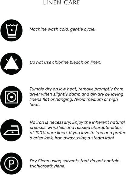 Solino Home Linen Aqua Blue Table Runner 108 Inches Long - 100% Pure Linen Hemstitch 14 x 108 Inch Table Runner for Dining - Classic Hemstitch