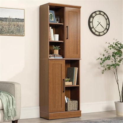 Sauder HomePlus Multi-Room Storage Cabinet with Adjustable Shelves and Door Positioning, Kitchen Laundry Bathroom Pantry Storage Cabinet, in Sienna Oak Finish