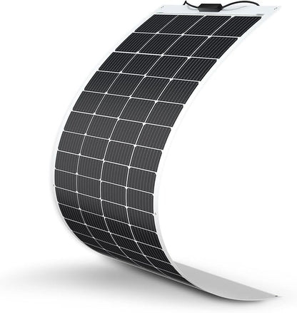 Renogy Solar Panels 200 Watt 12V, Flexible Solar Panel 200W 22% High-Efficiency, 240° Ultra Lightweight Solar Panels for Marine RV Cabin Van Car Boat Camping Curve Surfaces