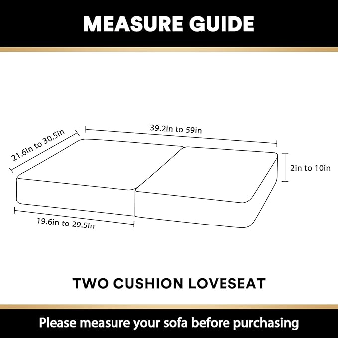 PrinceDeco Velvet Sofa Cushion Covers, Stretch Couch Cushion Covers for Individual Seat Couch Slipcover Sets Furniture Protector for Loveseat Sofa Cushion Width Up to 29.5", Taupe