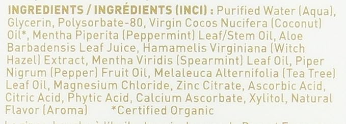 Desert Essence Coconut Oil Mouthwash- Alcohol & Sugar-Free - Coconut Oil & Tea Tree Oil Mouthwash for Adults & Kids 6+ - Promotes Gum Health, Fresh Breath, Soothing