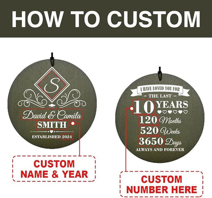 ASTARIN Personalized Wind Chimes for Anniversary, Customized Wedding, Anniversary Presents, Birthday Gifts for Loved One,Gifts for Couples, Gift for Wife, Gift for Her