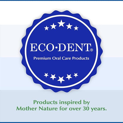Eco-Dent Alcohol-Free Mouthwash, Mint - Ultimate Essential MouthCare, Oral Care Mouth Wash for Adults, Baking Soda Mouth Rinse with CoQ10/Herbs/Essential Oils, 8 Fl Oz (Pack of 2)