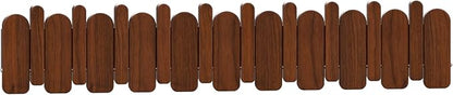 Wall Mounted Piano Key Hanger | Flip Style Hook | Entrance Wall Art Hook, Made of Oak Wood (3 Times Painted, 4 Times Polished) (Arc Walnut, 10Hooks)