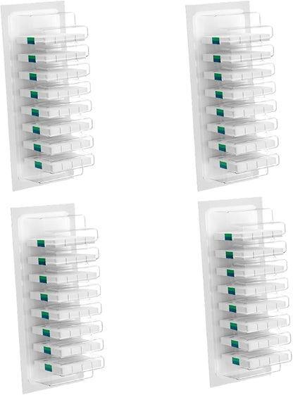 Disposable Toilet Brush with Replaceable Heads, Wall-Mounted Holder, Hygienic Bathroom Cleaning Tool (32 Refills)