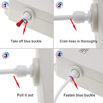 Drinking Water Dispenser Pump System Bottle Water Dispenser 5 Gallon 40PSI for Refrigerator Ice Maker Faucet Coffee/Tea Maker Single Inlet