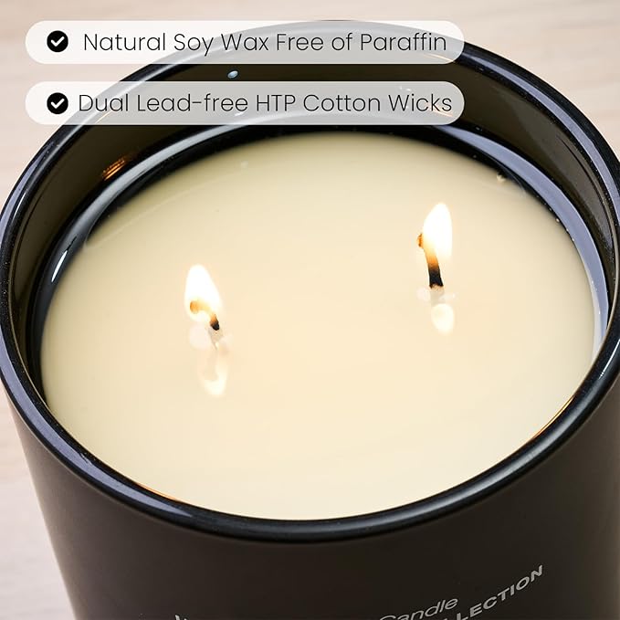 M&SENSE Natural Soy Candle| Foamy Bath | 16.6 oz, 95H Burn | Minimalist Scented Candle for Relaxation, Gifting, Home Décor | for Bedroom, Office, Party Large