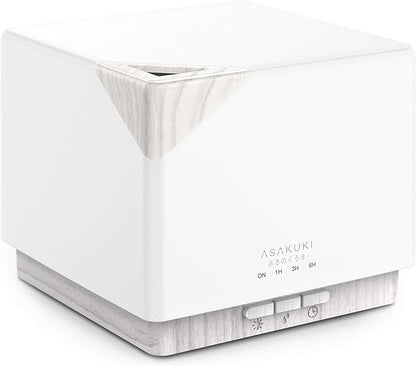 ASAKUKI 700 ml Premium Essential Oil Diffuser, 5 in 1 Ultrasonic Aromatherapy Fragrant Oil Vaporizer Humidifier, Timer and Auto-Off Safety Switch, 7 LED Light Colors