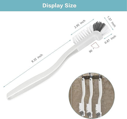 8 Pcs Dish Brush Bottle Bathroom Scrub Brushes Kitchen Cleaning Brush Right Angle Kitchen Brush Sink Household Pot Pan Edge Corners Tile Lines Brush with Stiff Bristles