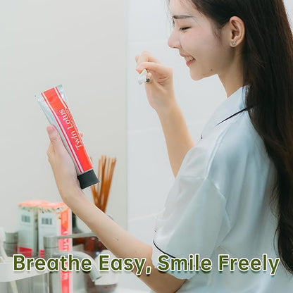 Original Herbal Toothpaste - Travel Size 0.88 oz, Pack of 4 - Fluoride-Free, Fresh Mint - Natural, Non GMO, Fluoride Free, Gluten Free,Oral Care, Freshens Breath
