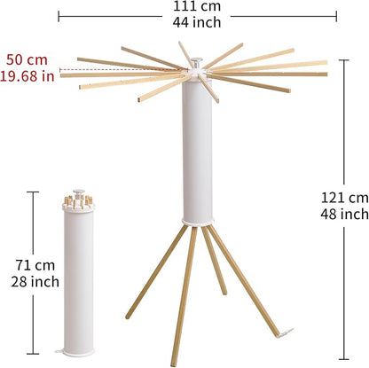 Clothes Drying Rack 4 Legs,Laundry Hanger Dryer Rack,Portable Drying Rack,Foldable Drying Rack-Drying Rack Clothing Laundry Bedroom Household Wooden-12rods