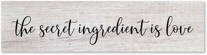Generic Funny Wood Sign The Secret Ingredient is Love Rustic Wooden Hanging Sign Home Farmhouse Kitchen Wall Decoration 16 x 4 Inch