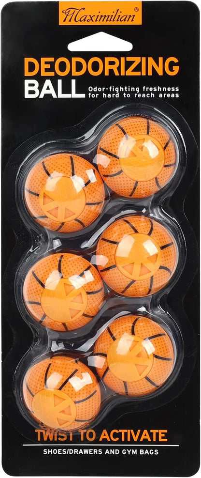 MAXIMILIAN Professional Shoe Deodorizer Balls | Shoe Fresheners Balls | Foot Odor Eliminator | Odor-Fighting Freshener for Neutralizing Odor and Refreshing Sneaker, Wardrobe, Bags