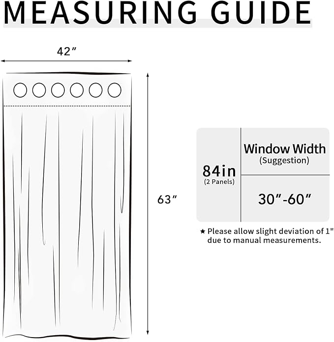 Easy-Going Blackout Curtains for Bedroom, Solid Thermal Insulated Grommet and Noise Reduction Window Drapes, Room Darkening Curtains for Living Room, 2 Panels(42x63 in, Bluestone)
