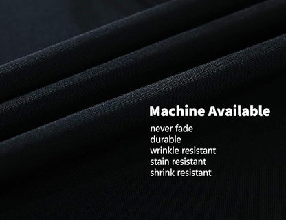 Surmente Square Tablecloth for Square or Round Tables 100% Polyester 70x70 Inch Table Cloth for Weddings, Banquets, or Restaurants (Black)