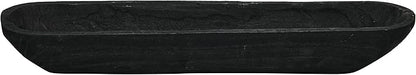Creative Co-Op Decorative Paulownia Wood Bowl, Black