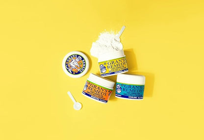 Gran's Remedy Scented Foot Powder - Effective Odor Eliminator & Moisture Absorbing Shoe Deodorizer for Shoes and Feet - Travel Size Freshness - Citrus