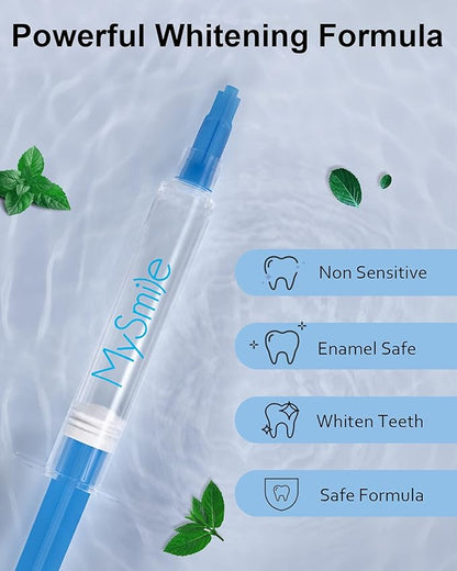 MySmile Teeth Whitening Gel Refills Pack, 6 Non-Sensitive Teeth Whitening Gel Pen, Teeth Whitener Dental Grade Tooth Whitening Gel for Tray, 10 min Fast Result Whitening