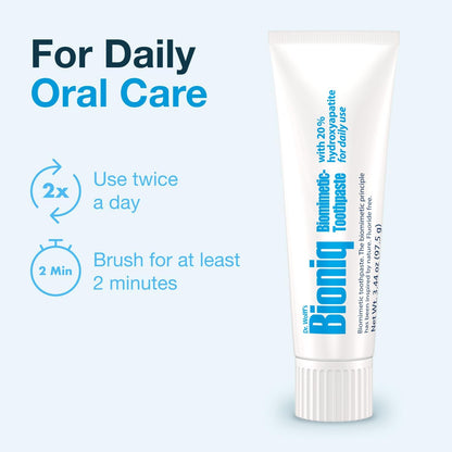 Bioniq Plus Biomimetic Toothpaste with 20 Percent Hydroxyapatite for Teeth and Gums I Clinically Tested I 3.44 oz