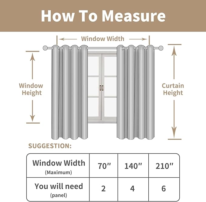 LAMIT Linen Curtains 95 inch for Living Room, Soft Thick Light Filtering Boho Window Textured Neutral Drapes Bronze Grommet for Bedroom Farmhouse, 2 Panels Set 52 x 95 Inch, Beige