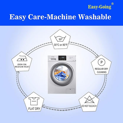 Easy-Going Blackout Curtains for Bedroom, Solid Thermal Insulated Grommet and Noise Reduction Window Drapes, Room Darkening Curtains for Living Room, 2 Panels (34x63 in, Camel)