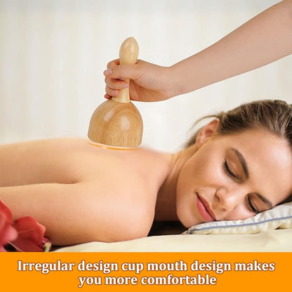 Liitrton Wood Therapy Fasci Massage Tools Curved Wooden Massage Roller Cellulite Reduction and Muscle Tension (Wood 3-in-1)