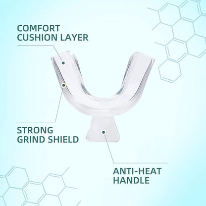 Thermoplastic Teeth Whitening Mouth Trays Tooth Mouth Guard Whitening Teeth Trays with Case Mold Dental Oral Care Kit for Sports, Guard Teeth Grinding at Night for Sleep Well