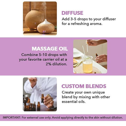 Majestic Pure Lavender Essential Oil with Glass Dropper - 1 Fl Oz - 100% Pure and Natural Lavender Oil - Premium Grade Essential Oils for Diffuser, Aromatherapy, Soap and Candle Making