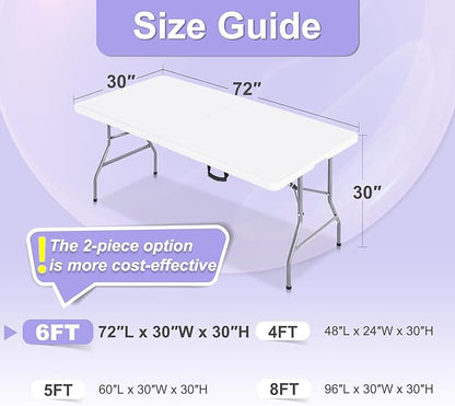 ABCCANOPY 6 FT Black Spandex Table Cover Stretch Fitted Wrinkle Resistant Tablecloth Reuse for Rectangular Folding Table Patry Event Wedding Banquet Protector