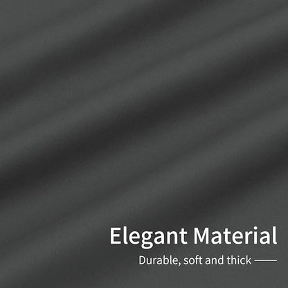 Easy-Going Blackout Door Curtains for Bedroom, Solid Thermal Insulated Grommet and Noise Reduction Window Drapes, Room Darkening Curtains for Living Room, 1 Panel (100x96 in, Gray)