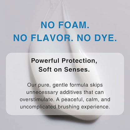 Kids Fluoride Free Bamboo Salt Toothpaste with nHA - Pure Dew | Nano Hydroxyapatite, Remineralizing, Strengthening Enamel for First Teeth, Safe to Swallow (3oz)