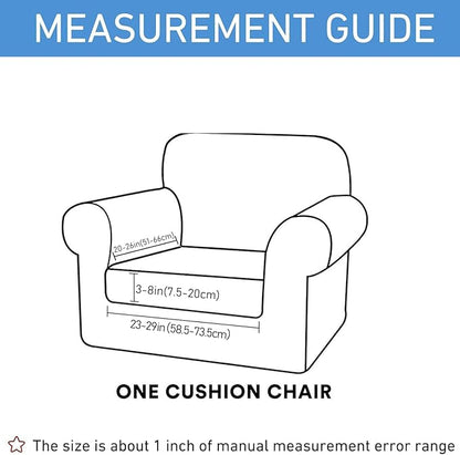 hyha Waterproof Couch Cushion Covers, Stretch Sofa Couch Seat Slipcover for Dog Washable, Non-Slip Waterproof Outdoor Cushion Covers for Patio Furniture Replacement (1 Piece for Small, Grey)