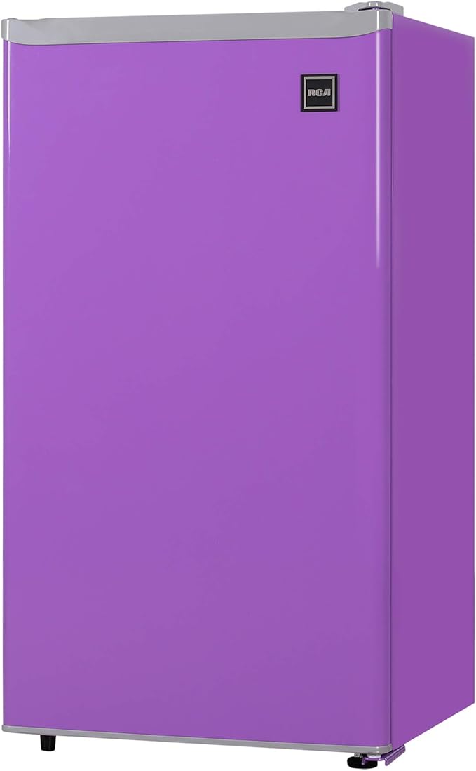 RCA RFR321-PURPLE 3.2 Cu Ft Compact Fridge, Mini Refrigerator, Purple