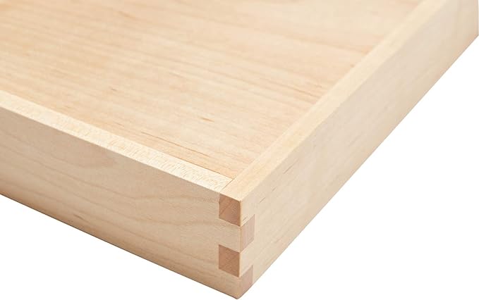 pandapark Wood Organizer Tray,Black Walnut,Desk & Drawer Storage Box (Maple Master)