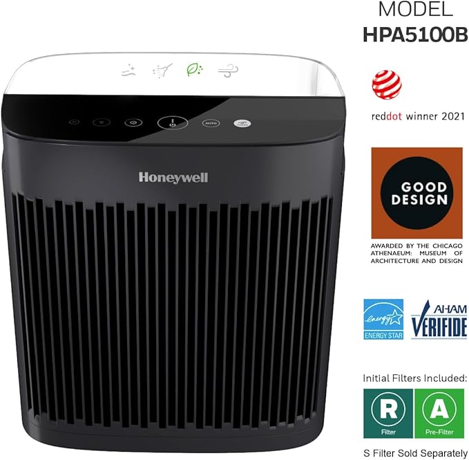 Honeywell Insight 190' Medium-Large Rooms HEPA Air Purifier Black