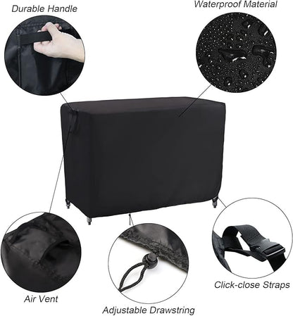Kingling Outdoor Prep Table Cover, Waterproof Stainless Steel Table Covers Metal Table Cover Protection for Patio Kitchen Prep Work Tables - 36''L x 24''W x 35''H