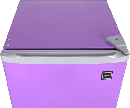 RCA RFR321-PURPLE 3.2 Cu Ft Compact Fridge, Mini Refrigerator, Purple