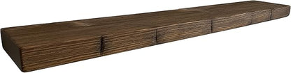 joelsantiques 42 Inch Floating Shelves for Wall - 42x9x2 in - Made of Natural Wood and Easy Install - Heavy Duty Rustic Book Shelves - Perfect for Bathroom, Kitchen, Living Room - Medium Brown