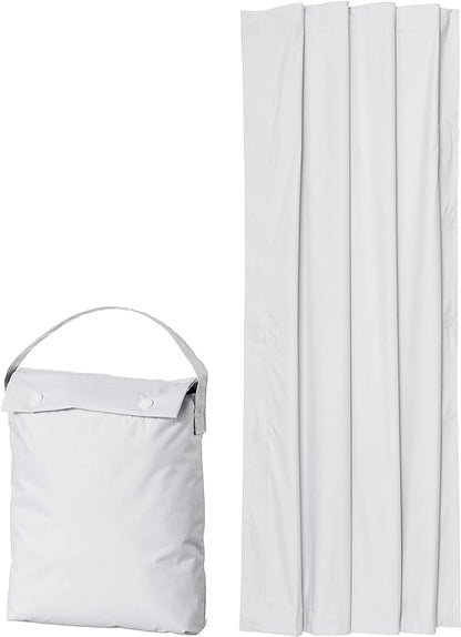 Amazon Basics Portable Blackout Curtain Shade with Suction Cups, 50"W x 78"L, 1 Pack, White