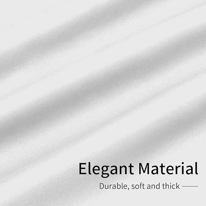 Easy-Going Blackout Curtains for Bedroom, Solid Thermal Insulated Grommet and Noise Reduction Window Drapes, Room Darkening Curtains for Living Room, 2 Panels (34x63 in, White)