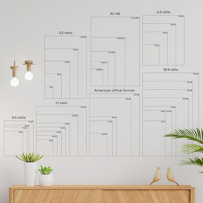 Homeforia Poster Silver Frame 24x36, High End Metal 24 x 36 Large Picture Frame with Mat 20 x 30 Photo, 24x36 Silver Frames Matted to 20x30 Print, 36x24 Thin Frames, Tempered Glass, Wall Kit, Set of 1