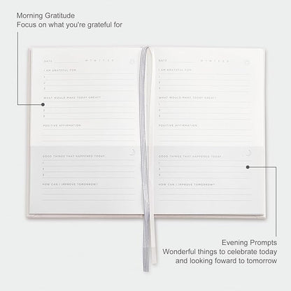 And Per Se Gratitude Journal – Five Minutes a Day to Cultivate Mindfulness, Happiness, Positive Vibes, Affirmations & Self-Reflection – Undated Daily Gratitude Journal for Women & Men (Beige)