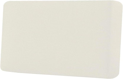 H.VERSAILTEX Super Stretch Individual Seat Cushion Covers Sofa Covers Couch Cushion Covers Slipcover Sets Thick Jacquard Textured Twill Fabric (1 Piece Loveseat Cushion Cover, Porcelain)